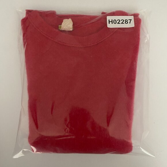 J. Crew 100% Cashmere Sweater Medium Pink Pullover Long Sleeve Knit - Picture 9 of 9